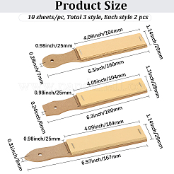 6 lima de papel de lija de 3 estilos con lápiz de madera y tablero de papel de lija&nbsp;TOOL-GF0003-57