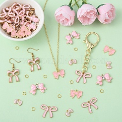 50pcs 5 styles de pendentifs en émail en alliage&nbsp;ENAM-YW0005-77