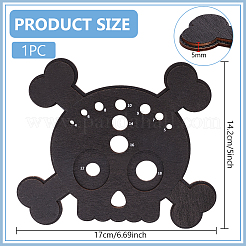 Werkzeug zum Einsetzen von Sicherheitsaugen aus Holz in Totenkopfform&nbsp;DIY-WH0888-182
