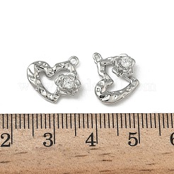 Breloques en laiton zircon cubique transparent&nbsp;KK-A280-06P