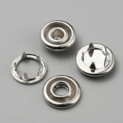 4 Druckknopf aus Messing und Harz&nbsp;BUTT-WH0028-79F