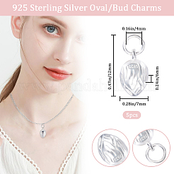 5 Stück 925 Sterlingsilber-Anhänger&nbsp;STER-BBC0005-35S