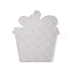 Decoraciones colgantes de aleación en blanco de sublimación temática navideña&nbsp;LS-DIY-L070-01D