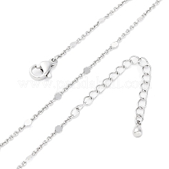 Collana con catena in ottone da 1 mm per donna e uomo&nbsp;KK-P302-02P