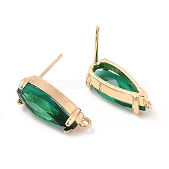 K9 Glas Ohrstecker Tropfen Zubehörse&nbsp;X-KK-E071-25KCG-03