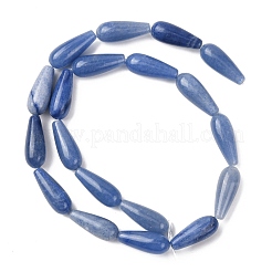 Natürliche blaue Aventurin (gefärbt und erhitzt) Perlenstränge&nbsp;G-H064-D04-01