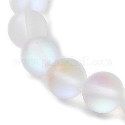 3 pièces bracelets de perles turquoise synthétiques teints dauphin&nbsp;BJEW-JB10251