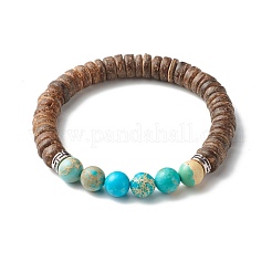 Ensembles de bracelets extensibles en perles de bois pour fille femmes&nbsp;BJEW-JB06766