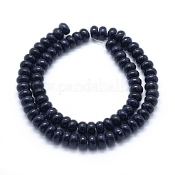 Synthetische blauen goldstone Perlen Stränge&nbsp;G-E507-11A-8mm