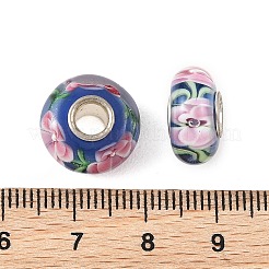 Perline europee in vetro lavorato a lume e con anima in ottone&nbsp;LAMP-P019-01P-27