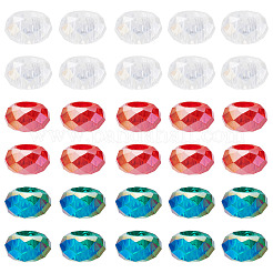 36 Stück 3 Stile transparente europäische Glasperlen&nbsp;GPDL-TA0001-08