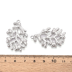 Pendentifs imitation corail en acier inoxydable 304&nbsp;STAS-T069-41P