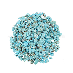 Synthetischen Türkis Chips Perlenstränge&nbsp;G-CJ0001-09