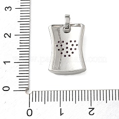 Colgante micropavé cubic zirconia de latón&nbsp;CU-CBA4231-05D-P