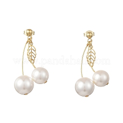 Concha de perla pendientes colgantes&nbsp;EJEW-TA00819