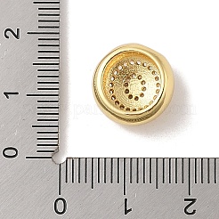 Placage en rack pendentifs en laiton et zircone cubique&nbsp;KK-Z047-07G-Q-RS