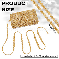 Nastro di pizzo intrecciato in poliestere per la decorazione di tende e divani&nbsp;OCOR-WH0105-013B-01