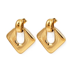 Pendientes colgantes de rombo de acero inoxidable 304&nbsp;EJEW-K268-25G