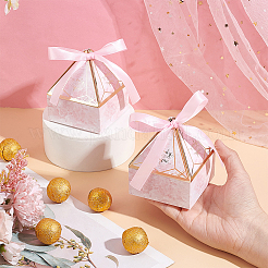 Rautenförmige Verpackungsschachteln für Bonbons aus Papier&nbsp;CON-WH0089-58