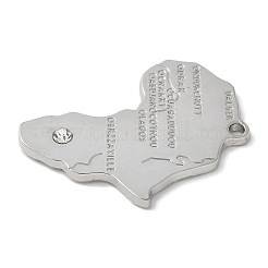Pendenti strass in lega&nbsp;PALLOY-D290-14P