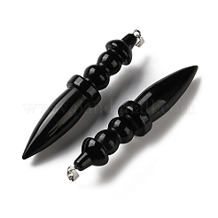 Natürlichen Obsidian große Anhänger&nbsp;G-H338-03P-08
