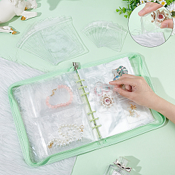 Borsa trasparente con cerniera per la conservazione dell'organizzatore di gioielli&nbsp;AJEW-WH0314-44B