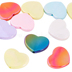 10pcs perles acryliques opaques de placage uv&nbsp;OACR-TA0001-11