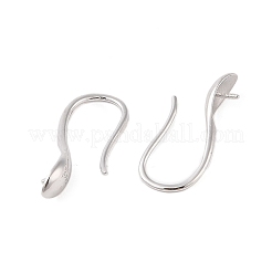 925 fornituras de pendientes de aro de plata esterlina&nbsp;STER-B004-14P