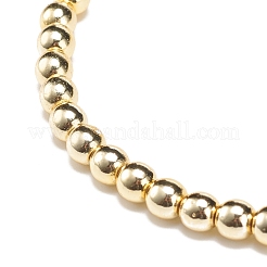 Bracelet extensible en perles rondes en hématite synthétique&nbsp;BJEW-JB08581