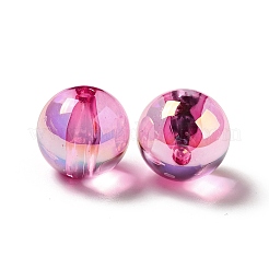 Placcatura uv perline acriliche iridescenti arcobaleno&nbsp;TACR-D010-01E