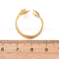 Anelli aperti con polsino in acciaio inossidabile 304 per donna&nbsp;LS-SA-CBA7325-05G