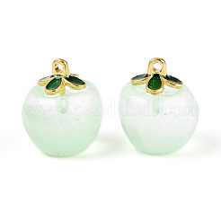 Pendentifs en forme de pomme en verre transparent&nbsp;LS-X1-DGLA-E004-16L