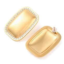 Pendientes de botón de acero inoxidable 304&nbsp;EJEW-Z063-07G-03