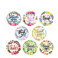 Runde Dankeschön-Geschenkaufkleberrollen aus Papier&nbsp;PW-WG28977-01