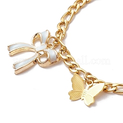 Bracciali in acciaio inox 304 con catene figaro&nbsp;BJEW-JB11604