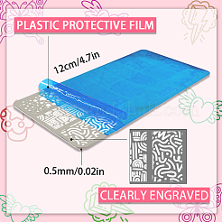 DIY-Nagelkunst-Vorlagen aus Edelstahl&nbsp;MRMJ-WH0092-060