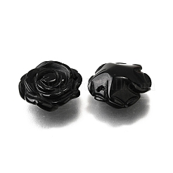 Natürliche schwarze Onyx geschnitzte Anhänger&nbsp;G-S390-03B