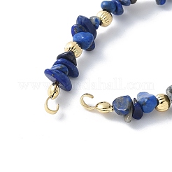 Herstellung eines Armbands aus natürlichen Lapislazuli-Chip-Perlen&nbsp;KK-F892-19G