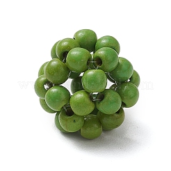 Perles rondes tissées&nbsp;TURQ-JF-4MM-02