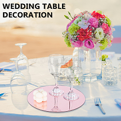 Plateaux de présentation en acrylique miroir pour mariage&nbsp;ODIS-WH0086-212
