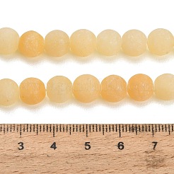 Fili di perle di calcite gialla naturale&nbsp;GG-CBAA3AB-01-8mm