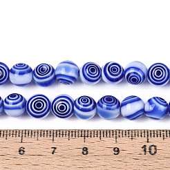 Handmade Millefiori Glas runde Perlen Stränge&nbsp;LK-R004-93A