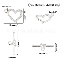Legierung Knebel Verschlüsse&nbsp;PALLOY-FH0001-31-RS
