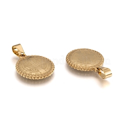 Pendentifs en acier inoxydable 304 avec placage ionique (IP)&nbsp;STAS-O065-18