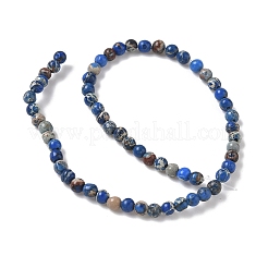 Brins de perles de jaspe impérial/régalite naturelle teintée/jaspe sédimentaire marin&nbsp;G-B124-C05-01