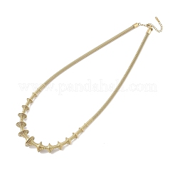 Colliers à plastron en acier inoxydable 304 à chaîne torsadée irrégulière en spirale pour femmes&nbsp;NJEW-B127-01G-04