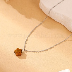 Halskette mit Kabelkette aus Edelstahl&nbsp;QL5593-2