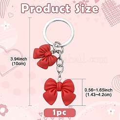 Porte-clés pendentif nœud papillon en résine&nbsp;KEYC-YW00276