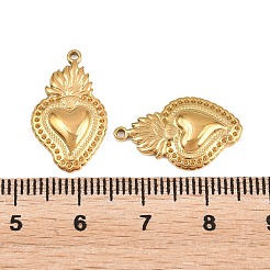 304 pendenti in acciaio inossidabile con montatura in strass&nbsp;STAS-L317-29G