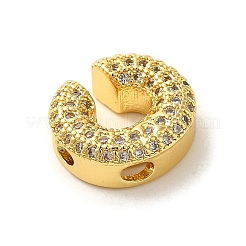 Ciondoli in ottone zirconi chiari micro pavé&nbsp;ZIRC-C009-01G-C